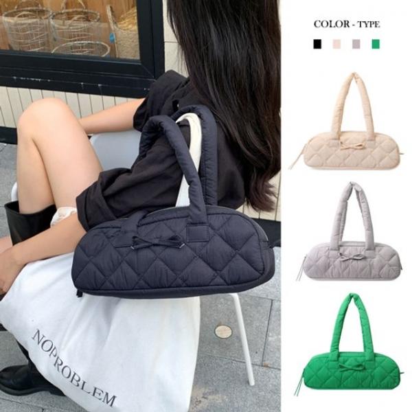포올 퀼팅 바게트 스퀘어 토트 숄더백 FA575 (4color)