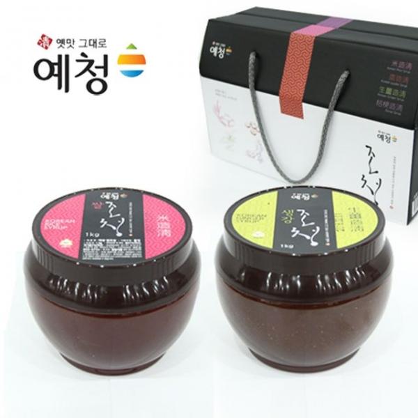 예청 생강+ 쌀 프리미엄 조청 세트 1kgx2개