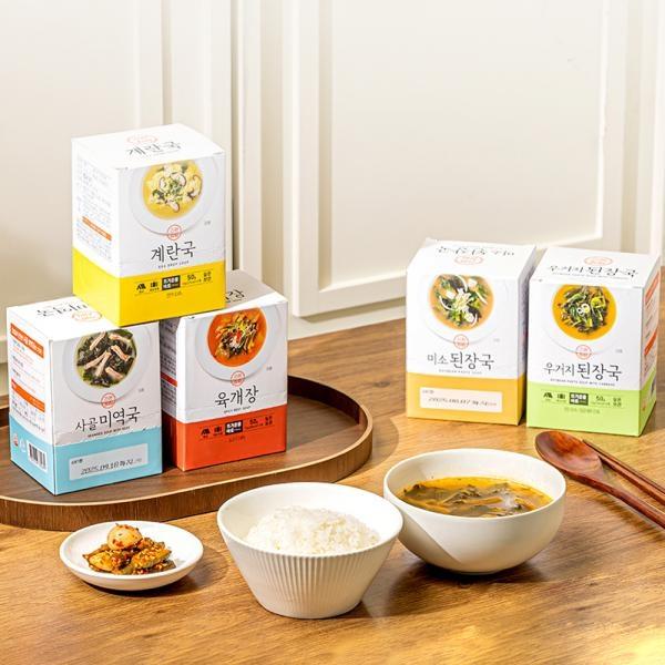 동결건조 블럭국 즉석 6종