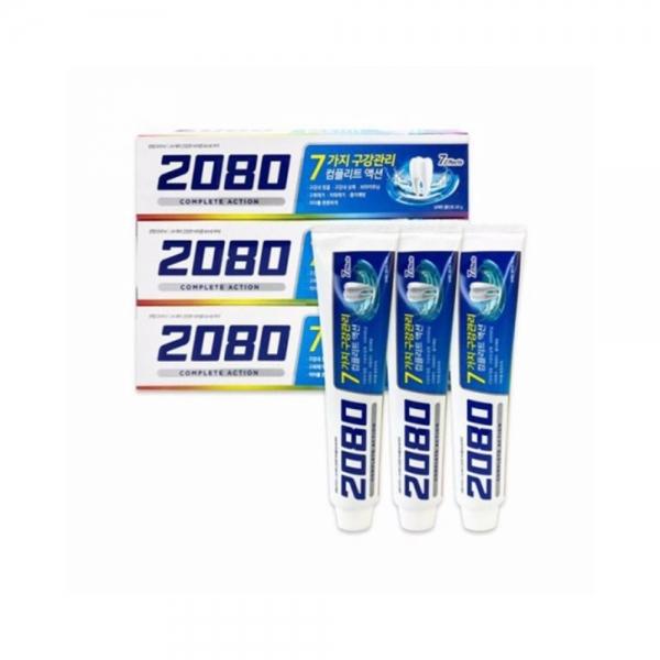 f20 157636 애경 2080컴플리트액션치약 (120gx3) 쿨민트향 1개 1개입