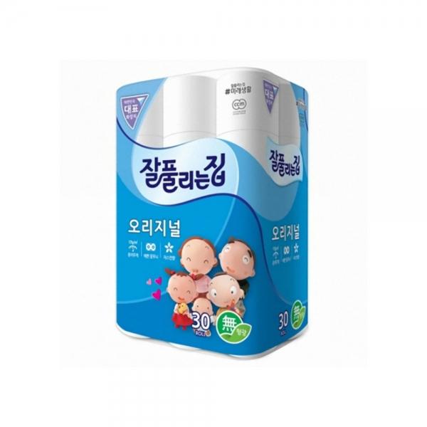 f20 96900 미래생활 잘풀리는집 오리지널 화장지 27mx30롤 3겹 1개 1개입