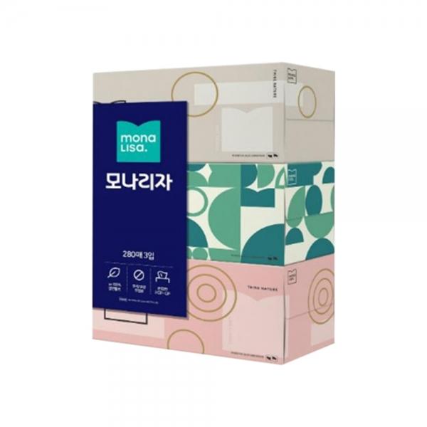 f20 35310 모나리자 라이브스마트 각티슈 280매 3곽1팩 1팩 1개입