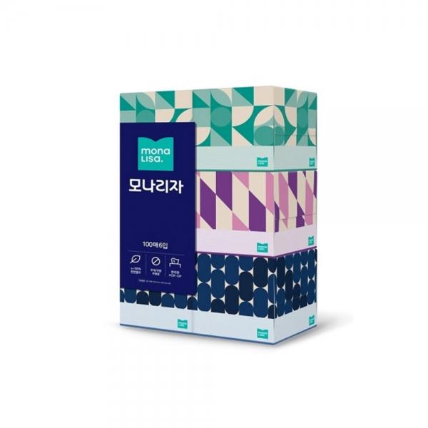 f20 117764 모나리자 벨라지오 각티슈 6곽6팩 100매 1팩 6개입