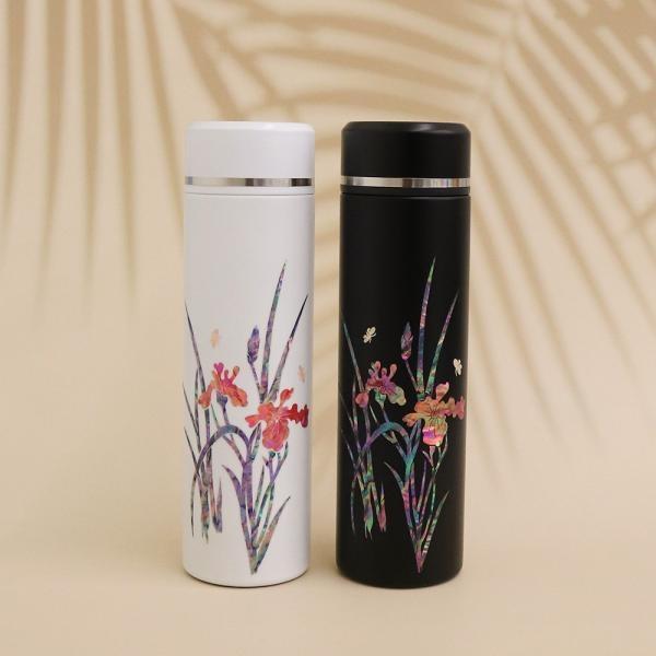 고급 난초문 자개 텀블러 500ml (명장 장춘철 作)