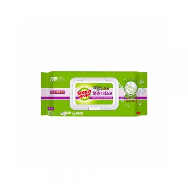 f20 107496 3M 물걸레 청소포 더블액션 표준형 20매 28x21cm 1개 1개입