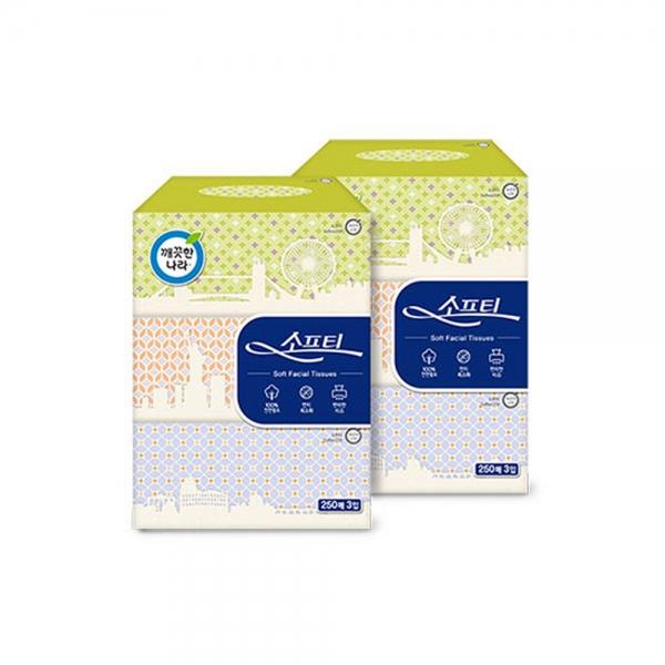 a04 깨끗한나라 각티슈 낱개3개1팩