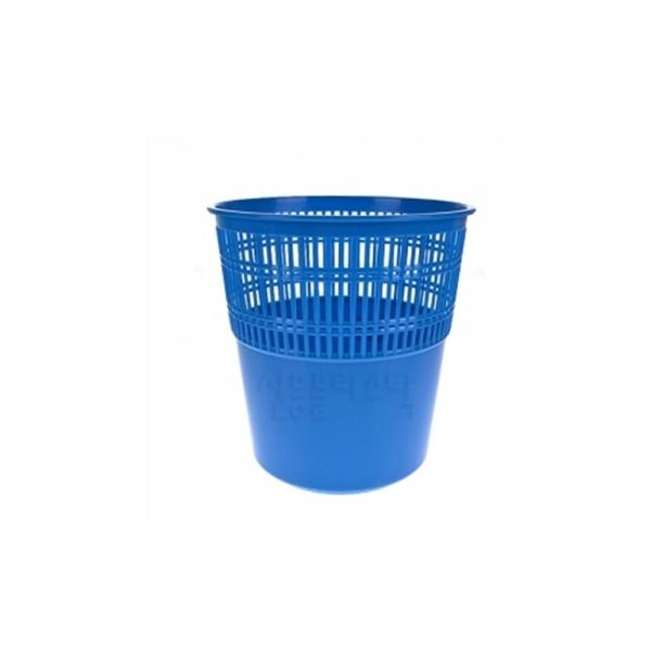 f20 70245 망사원형휴지통 파랑 245x210mm 1개 1개입