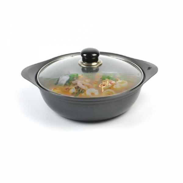 업소용 높은 찌개 전골냄비 양수냄비(뚜껑포함) 22호