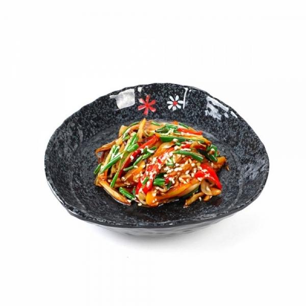 단풍 멜라민 유광 삼각볼 접시