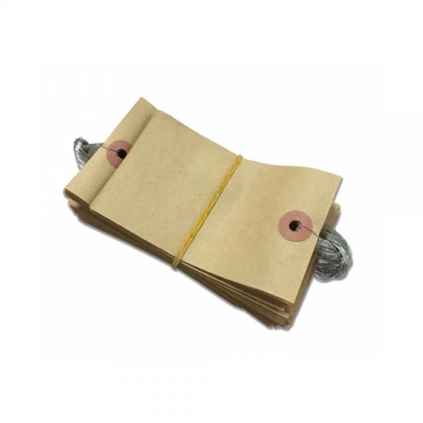f20 2816 꼬리표 가격텍 네임텍 Tag 6x9.5cm 철끈포함 100장입 1팩 1개입
