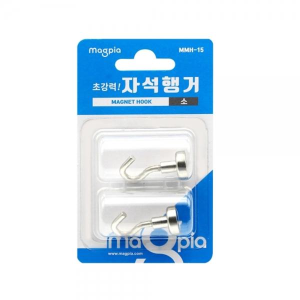 f20 59425 마그피아 초강력 자석행거 소 MMH-15 15mm 2개입 1개 1개입