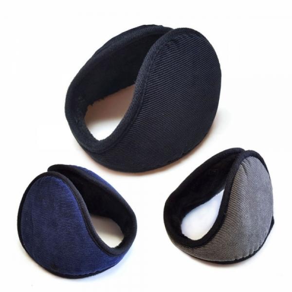 코듀로이 패션 디자인 겨울철 야외 필수 털 귀마개