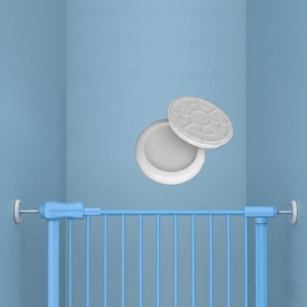 안전문 무타공 봉 고정 벽보호 중문 실리콘 패드 2type