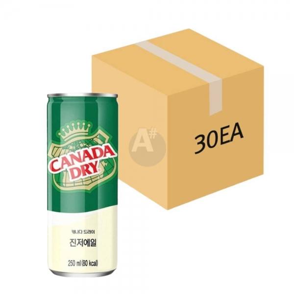 캐나다드라이 진저에일 250ml 30개입 (1BOX) 탄산수 에이드 하이볼 칵테일 토닉워터