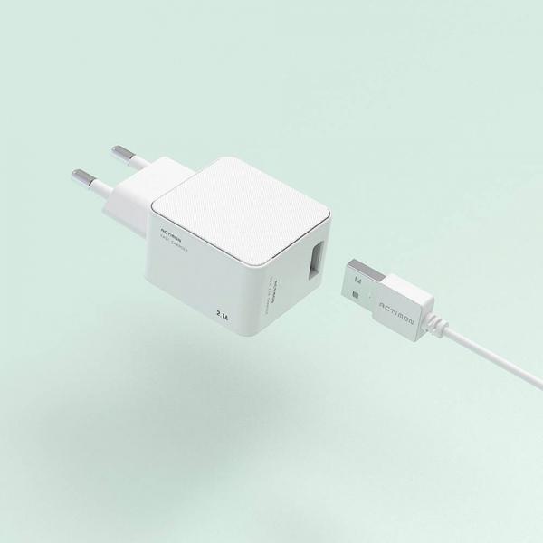 가정용충전기 2.1A USB1구 4571 케이블미포함