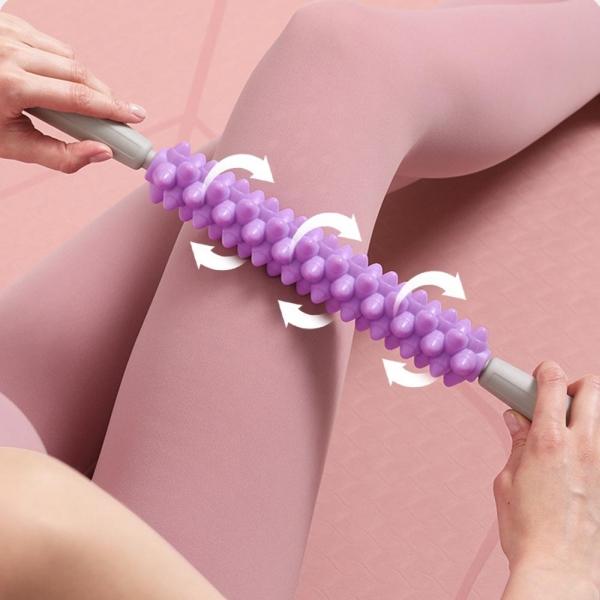 종아리 마사지 스틱 바디 롤링 근육이완 손잡이 폼롤러