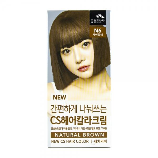 꽃을든남자 CS 헤어컬러 크림 N6 자연갈색 4회분