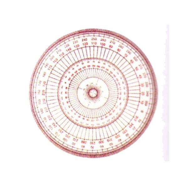 f20 72384 코링 템플렛 K-1801 정원분도기 18cm 1개 1개입