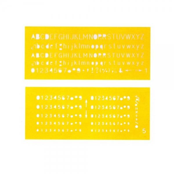 f20 90656 코링 템플렛 K-11700 영문6매조세트 135x57mm 1개 1개입