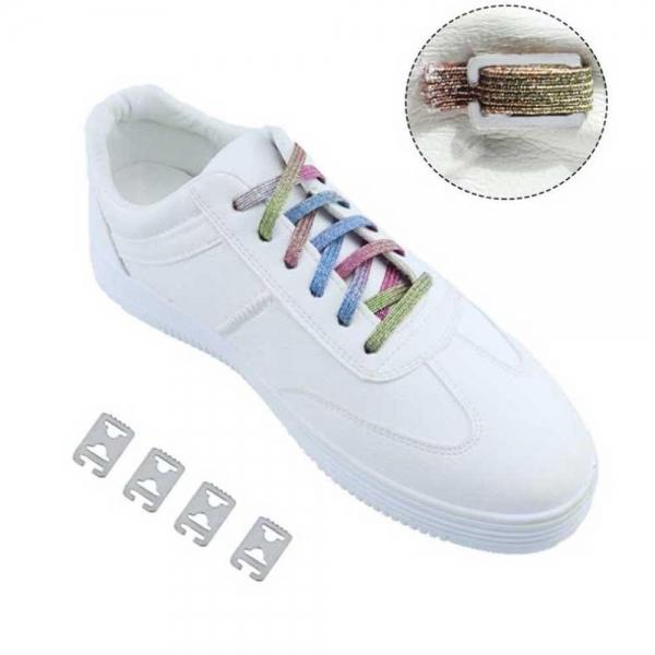 신발끈 클립4p 무매듭신발끈 끈풀림방지 신발끈고정 매듭없는신발끈 운동화끈연결 신발클립 신발버클