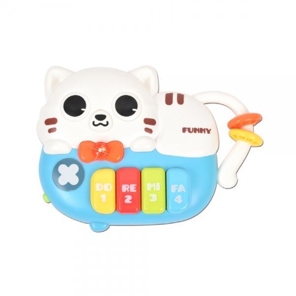 h37 오즈토이 아동용 고양이 멜로디 피아노 장난감 파랑 503-19 blue 18개월 장난감