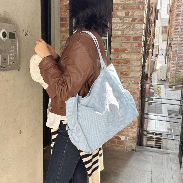 BR_6703 패브릭 파스텔 스퀘어 숄더백