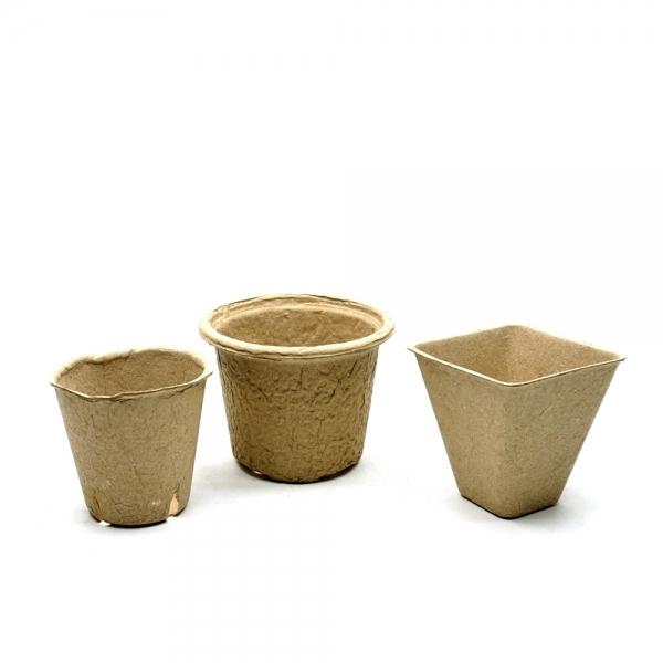 종이 펄프 화분 포트 육묘컵 삽목상자원형 8cm (10개)