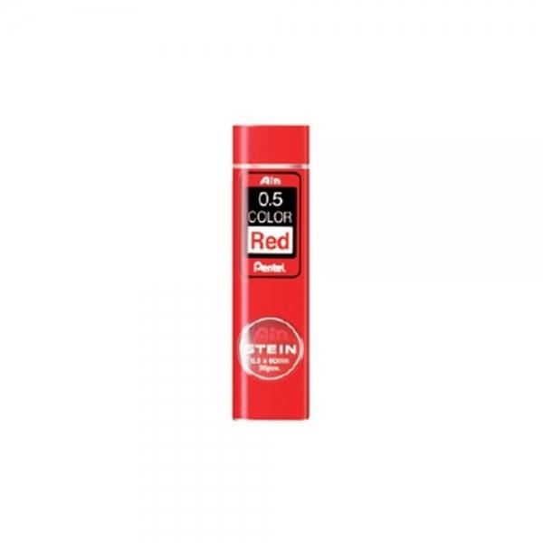 f20 25328 펜텔 아인 슈타인칼라샤프심 C275-RD 적색RD0.5mm 1개 1개입
