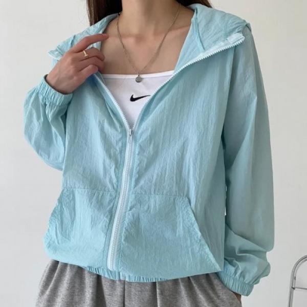 초경량 후드 바람막이 집업 썸머 윈드브레이커 (4Color) FSF-0006