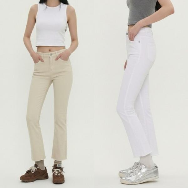 여성 캐주얼 스판 부츠컷 팬츠