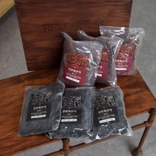 원예용 화산석 2L - 화분 장식석 조경석