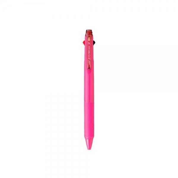 f20 21998 유니 제트스트림 3색볼펜 SXE3-400-38로즈핑크 0.38mm 흑-청-적 1개 1개입