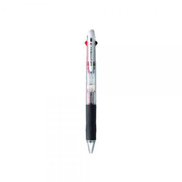 f20 22000 유니 제트스트림 3색볼펜 SXE3-400-38투명색 0.38mm 흑-청-적 1개 1개입