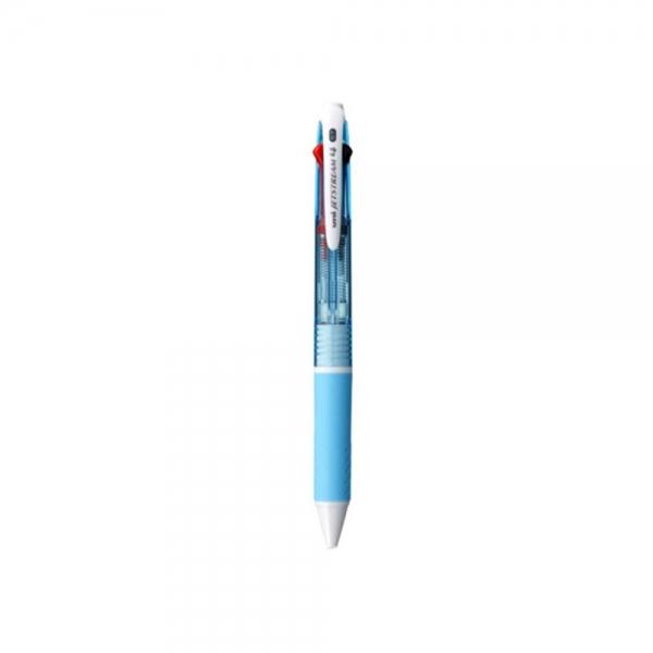 f20 68171 유니 제트스트림 4색볼펜 SXE4-500-07라이트블루 0.7mm 흑-청-적-녹 1개 1개입