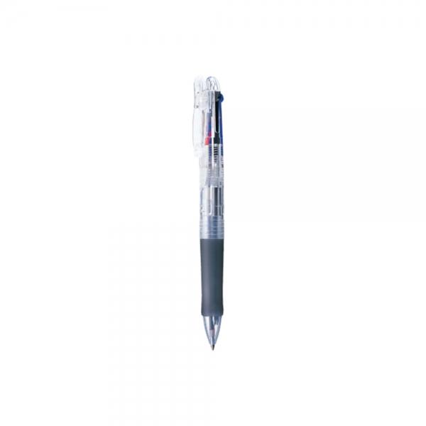 f20 23013 제브라 클립온 4색볼펜 B4A3-C투명바디 클리어 1개 1개입