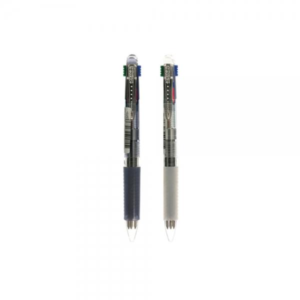 f20 32005 문화연필 다색볼펜 4색볼펜 S 에스 0.7mm S-4 흑-청-적-녹 1개 1개입
