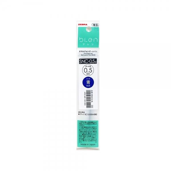 f20 133741 제브라 블렌 에멀젼 3색 볼펜 리필심 0.5 청색 SNC-0.5 1개 1개입