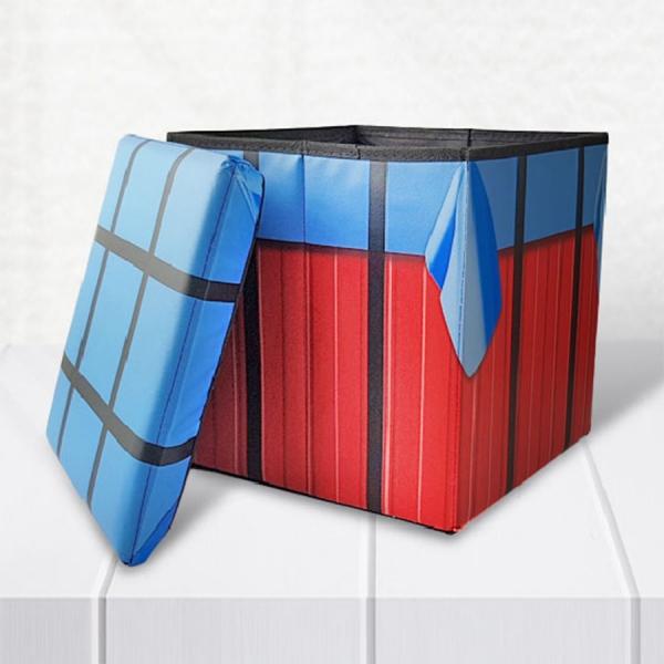 아이템박스 트렁크 정리함 캠핑 간이의자 홈체어 겸용 수납함