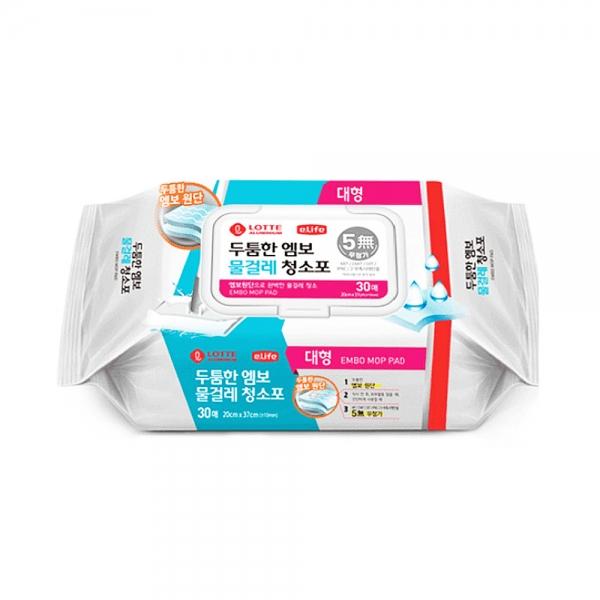 이라이프 두툼한 엠보 물걸레청소포 30매 대형
