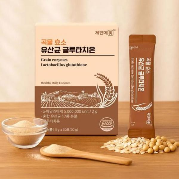 삼성 체인미 곡물 효소 유산균 글루타치온 3g x 30포