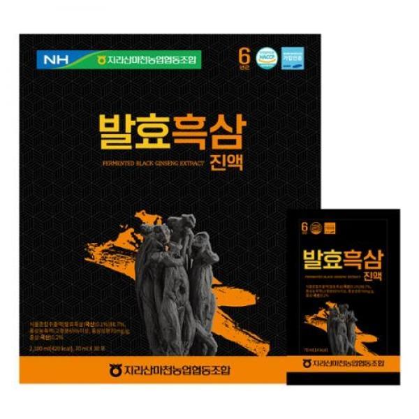지리산마천농협 고려 6년근 발효흑삼진액 70ml x 30포
