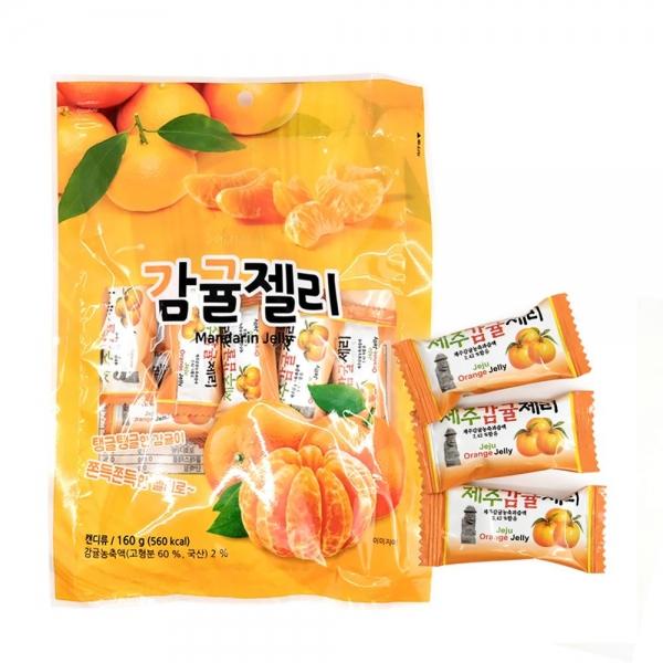 미성식품 감귤젤리 160g 만다린 젤리 간식