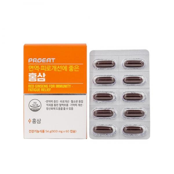 프로잇 면역 피로개선에 좋은 홍삼 900mg x 60캡슐