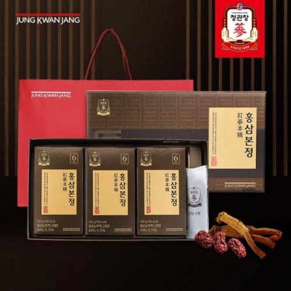 정관장 홍삼본정 3병 세트 250g x 3병 + 쇼핑백