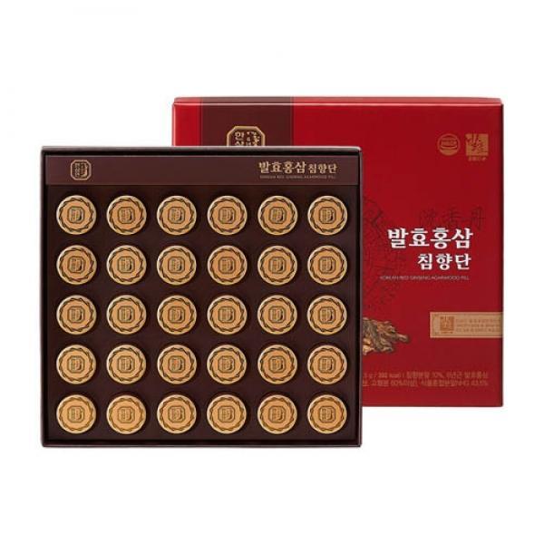 한삼인 발효홍삼 침향단 3.75g x 30환 쇼핑백 포함