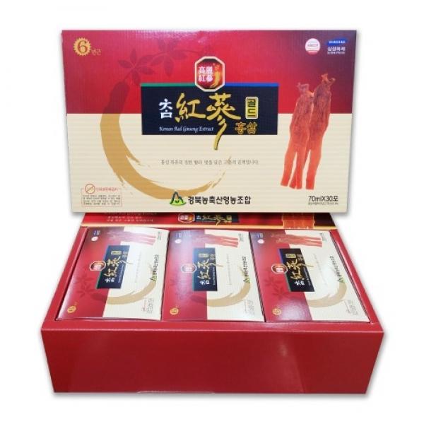 경북농축산영농조합 참홍삼골드 70ml x 30포 + 쇼핑백