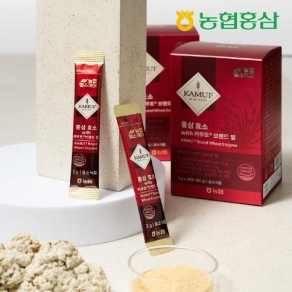 농협홍삼 홍삼카무트효소 스틱 30포 X 3g 90g 카무트 브랜드 밀