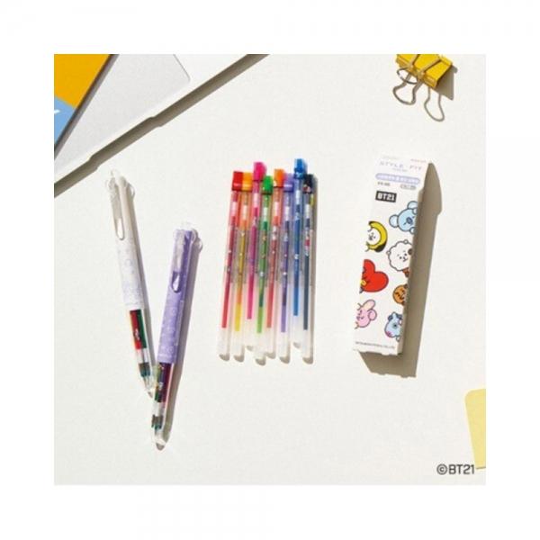 f20 149237 유니 BT21 볼펜리필심 UMR-179BT-38 0.38mm 베이비핑크 쿠키 1개 1개입