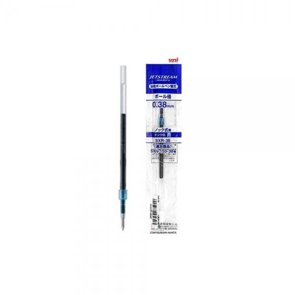 f20 70449 유니 제트스트림 단색용 리필심 SXR-38 청색 0.38mm 1개 1개입