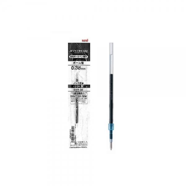 f20 66896 유니 제트스트림 단색용 리필심 SXR-38 흑색 0.38mm 1개 1개입